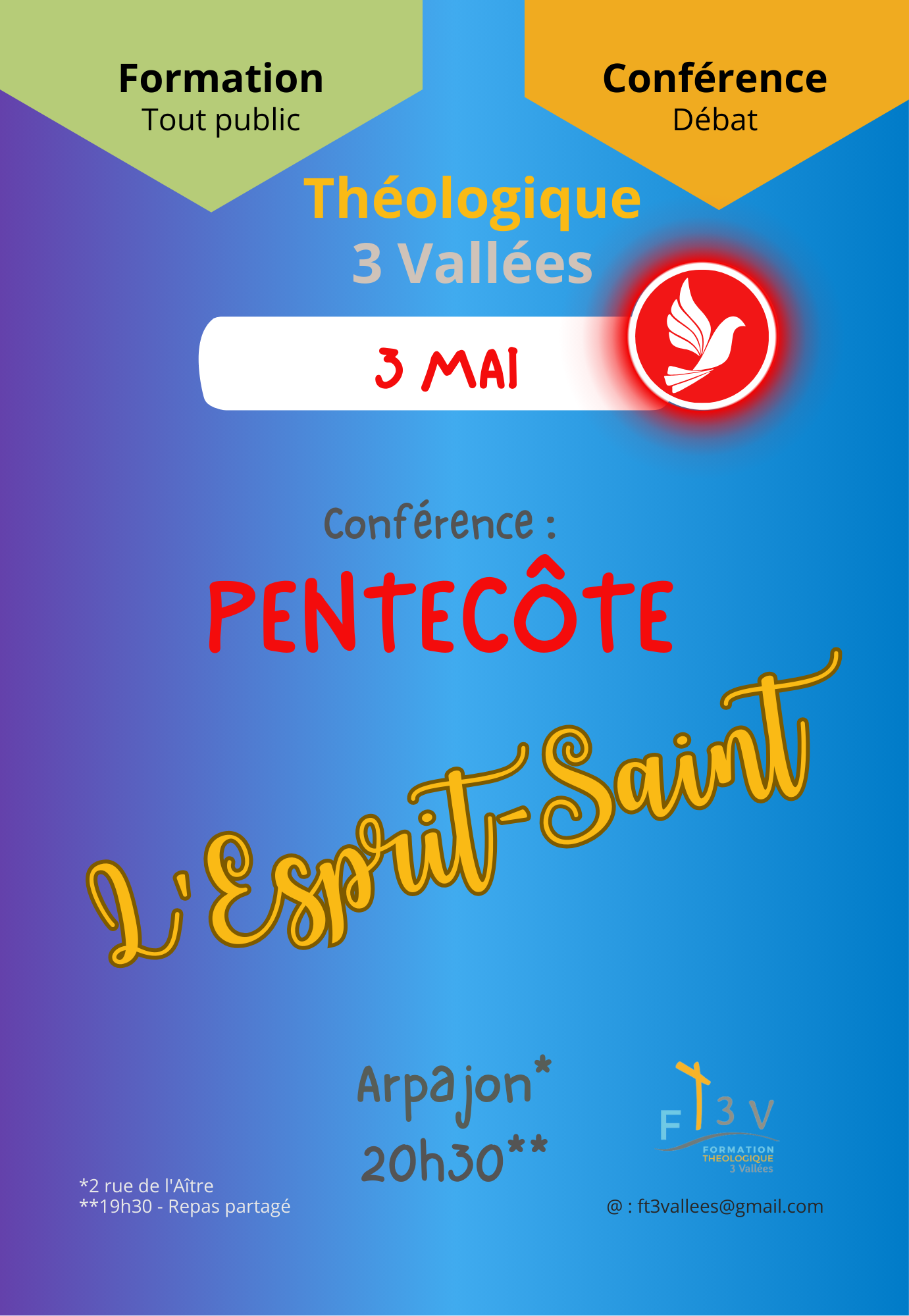 Les charismes de l&rsquo;Esprit – Formation Théologique 3 Vallées